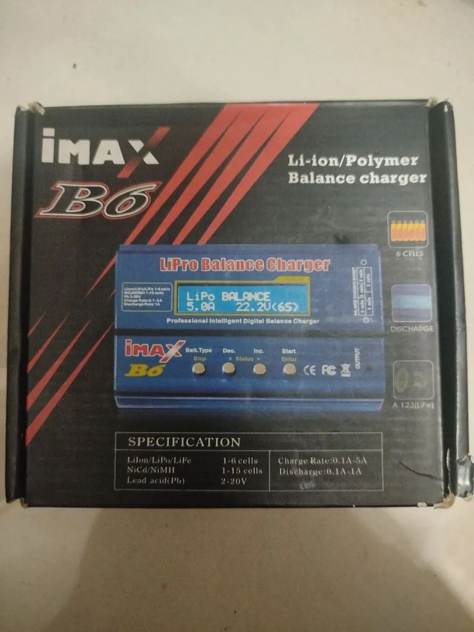 Carregador de bateria IMAX B6  - Foto 2