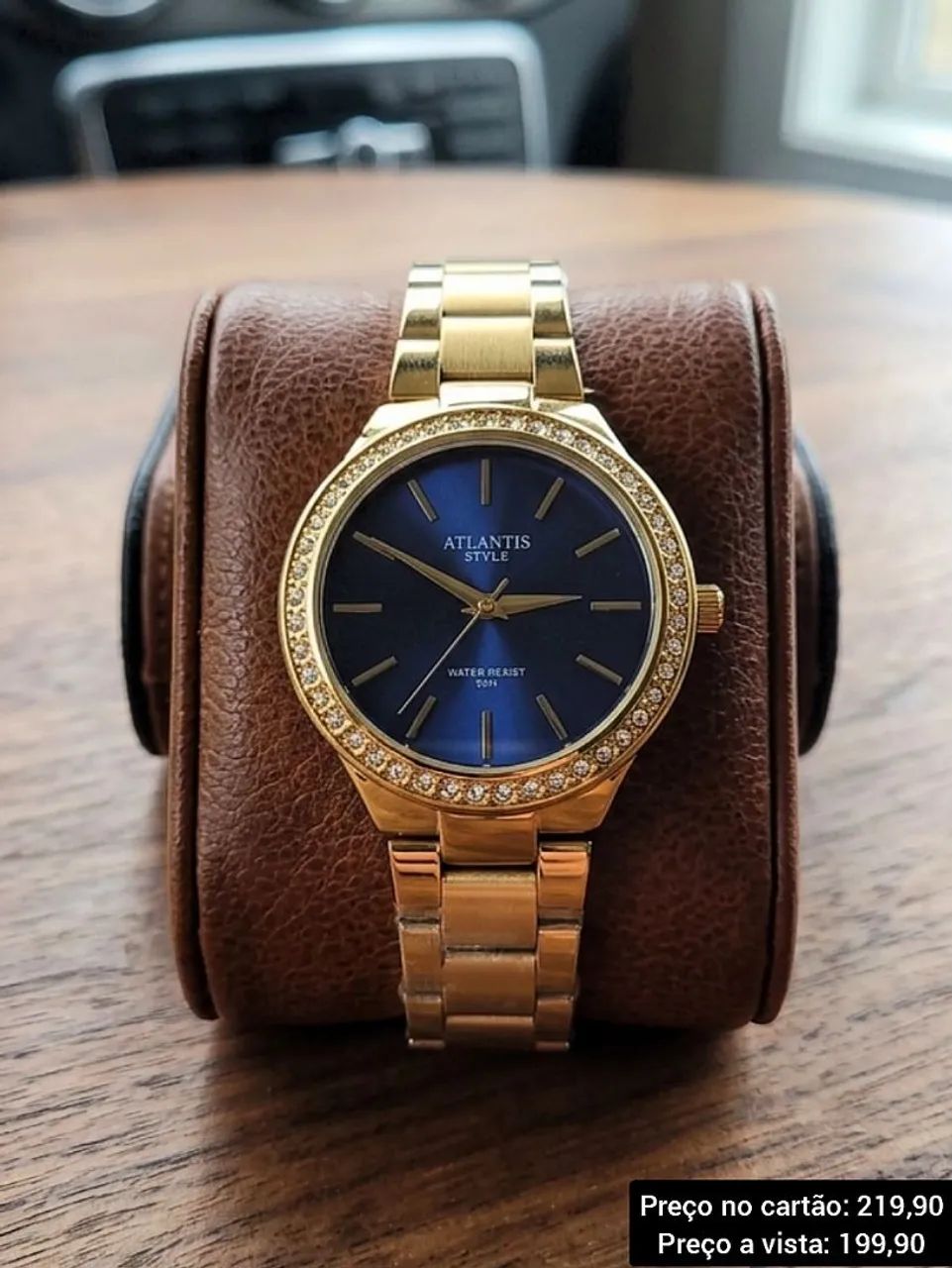 Relógio Feminino Dourado Original Premium 
