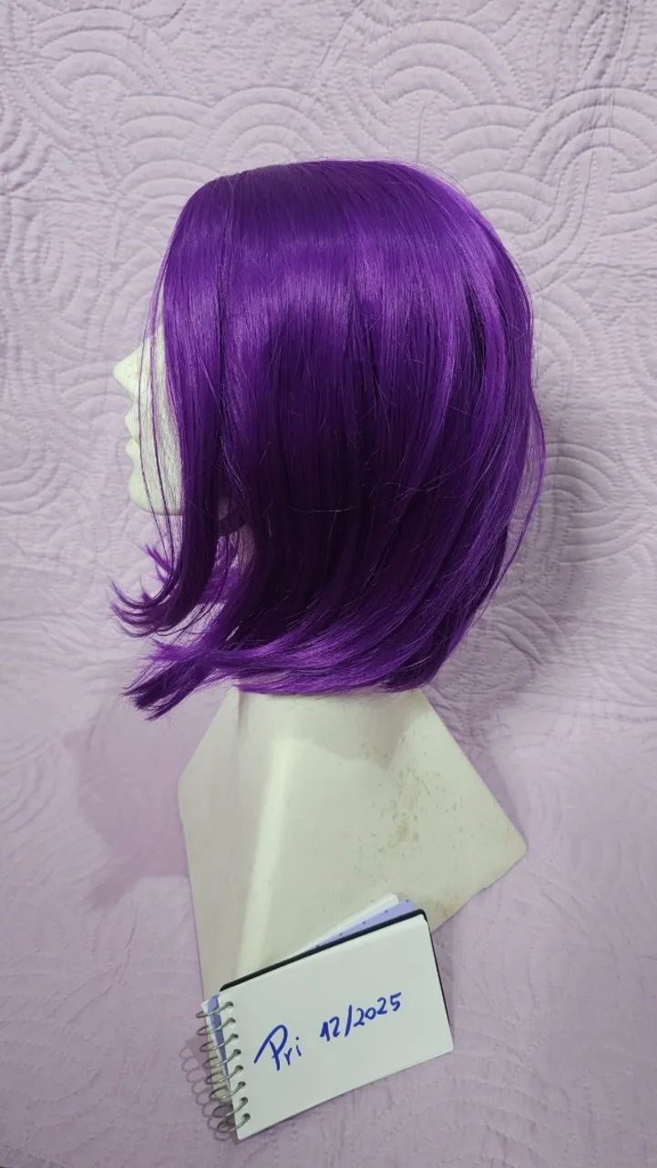 Peruca Cosplay carnaval cabelo sintético ravena jovens titãns  - Foto 3