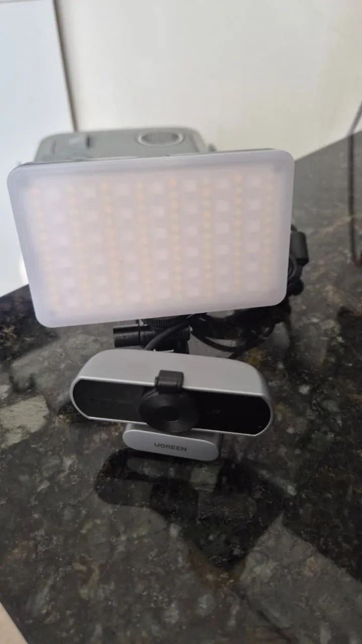 KIT Webcam + Iluminação RGB
