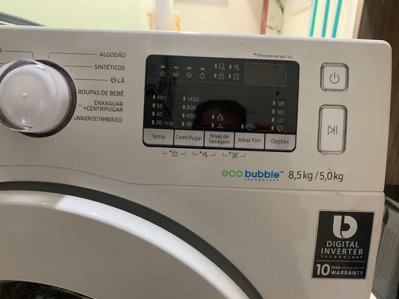Lava e seca Samsung ecobubble 8,5kg  - Foto 5