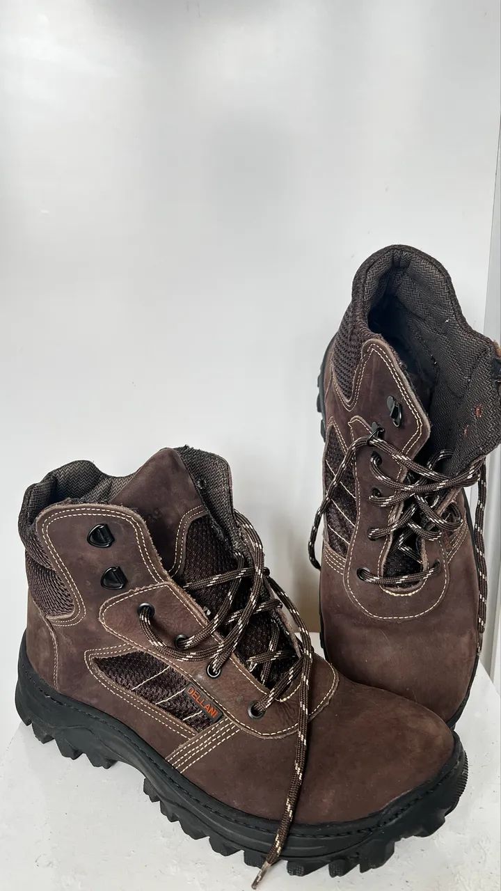 Bota coturno DELLANI nobuck marrom 44 - Foto 3