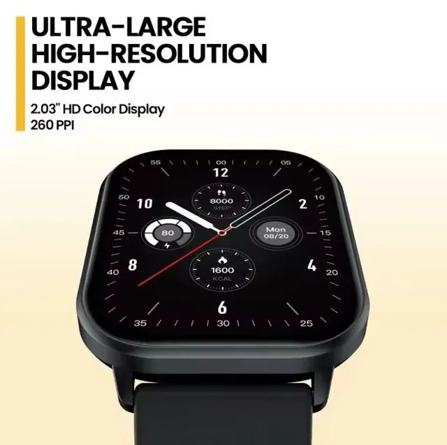 smartwatch zeblaze gts 3 gps + pulseira extra - bege - Foto 5