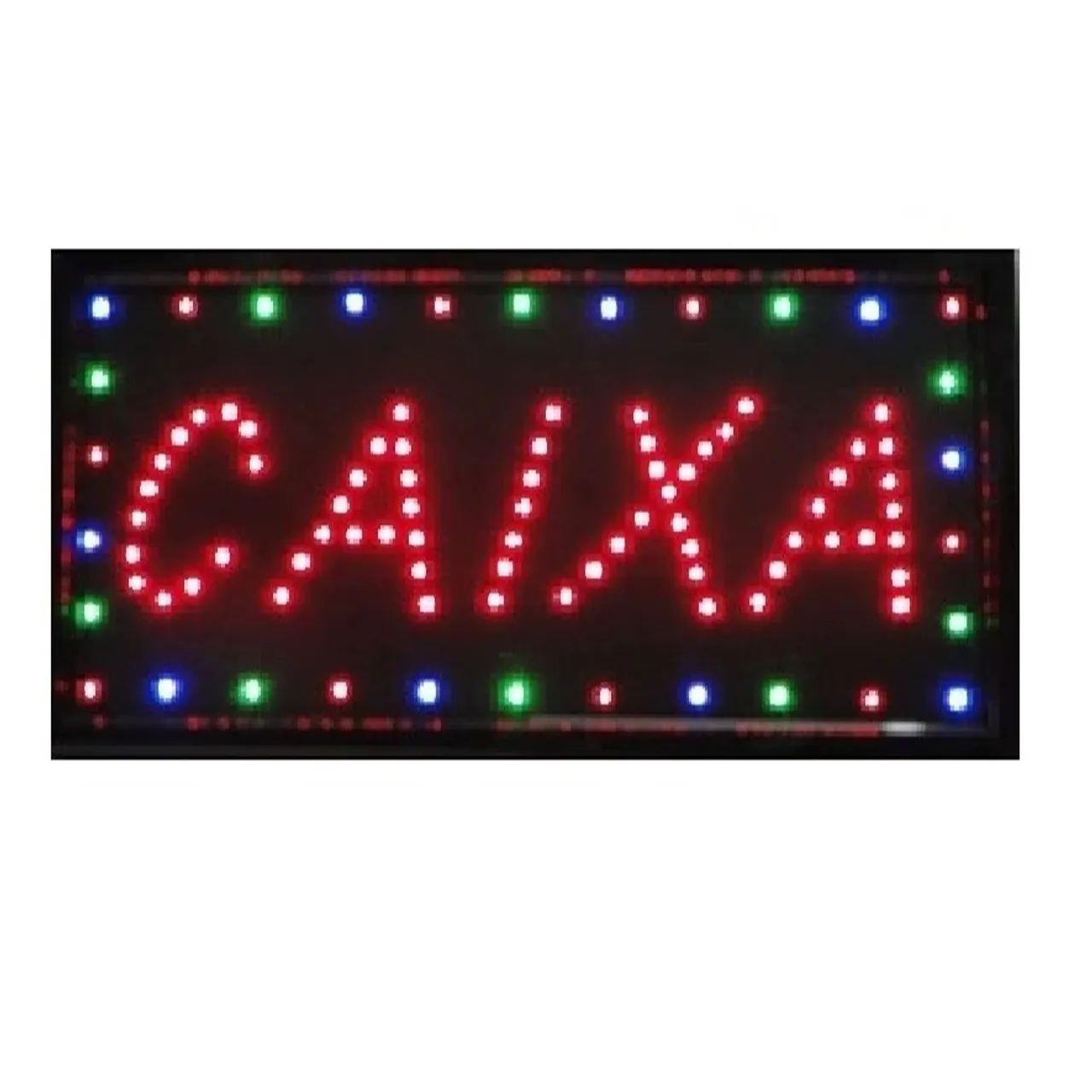 Letreiro caixa led