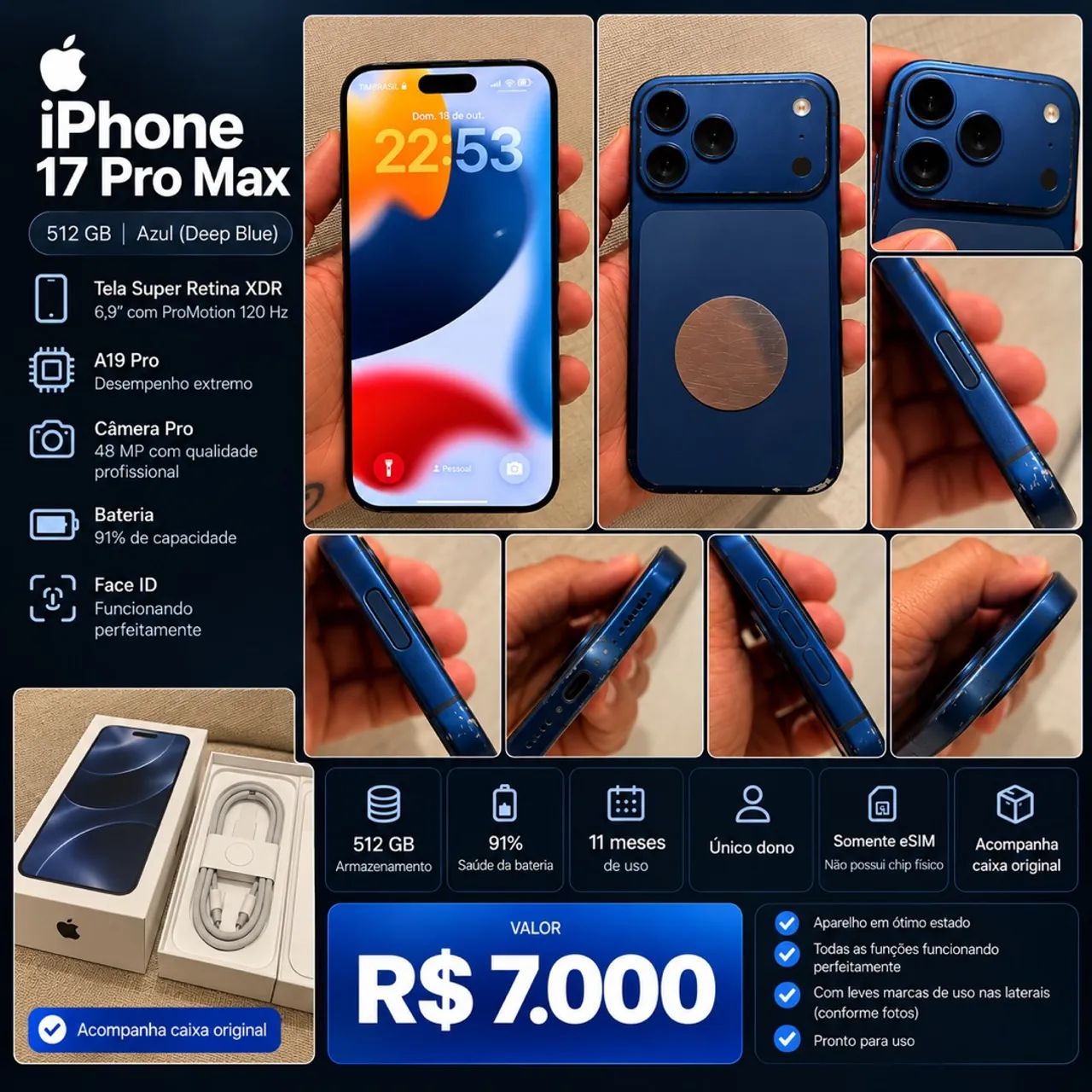 iPhone 17 pro Max 512 GB