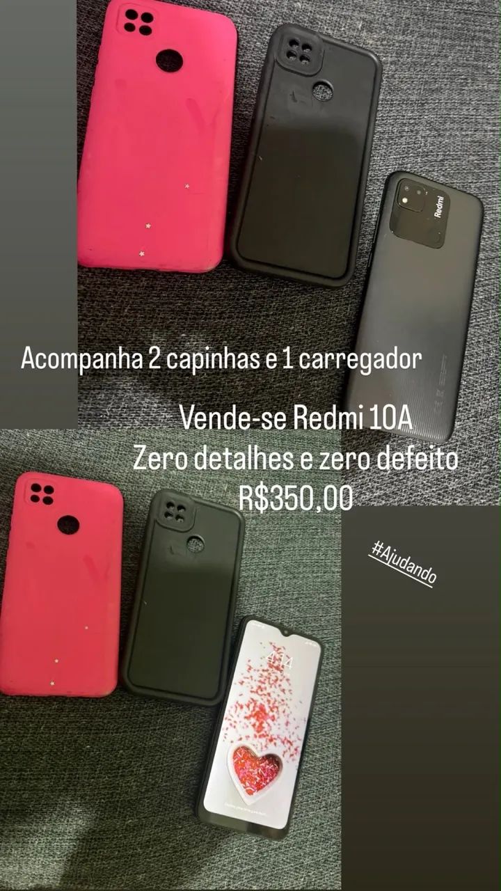 REDMI 10A com biometria 