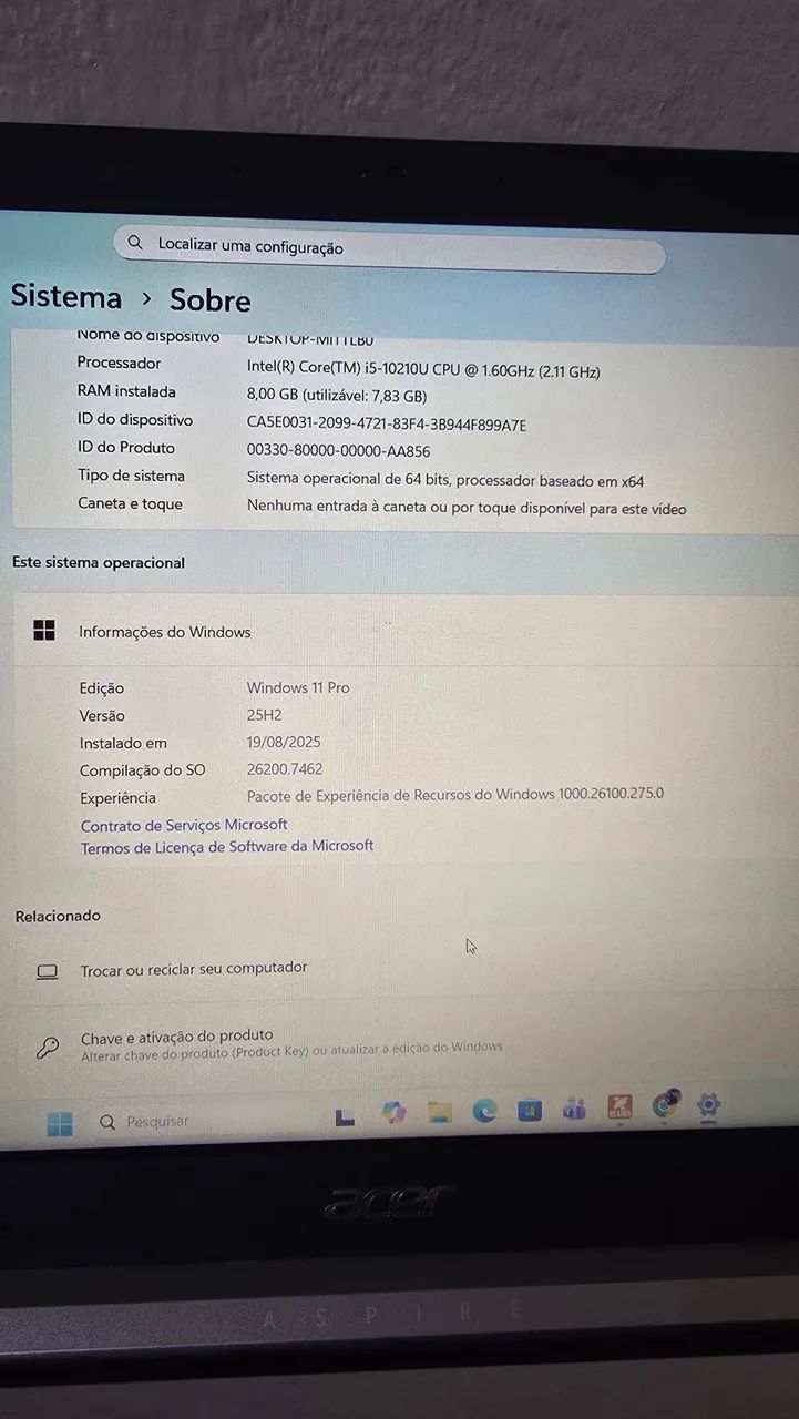 Notebook Acer Aspire 5 (A515-54) - Foto 2