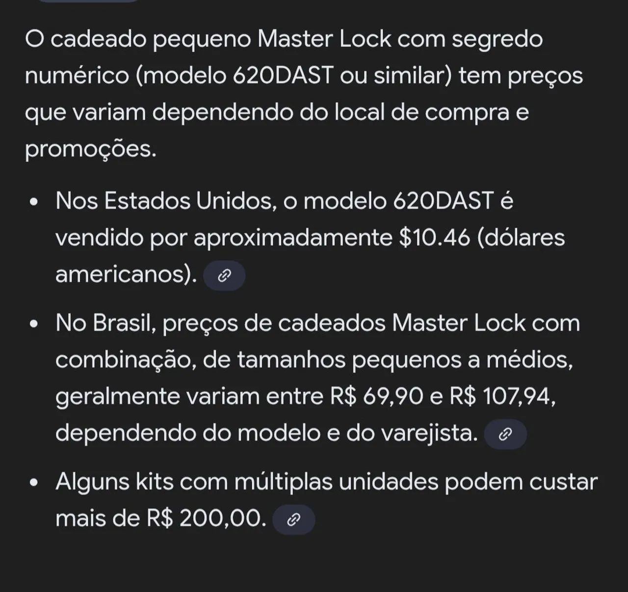 Cadeado pequeno Master - Foto 3
