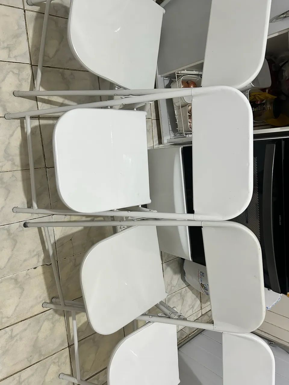 Conjunto com 4 Cadeiras Dobráveis - Foto 2