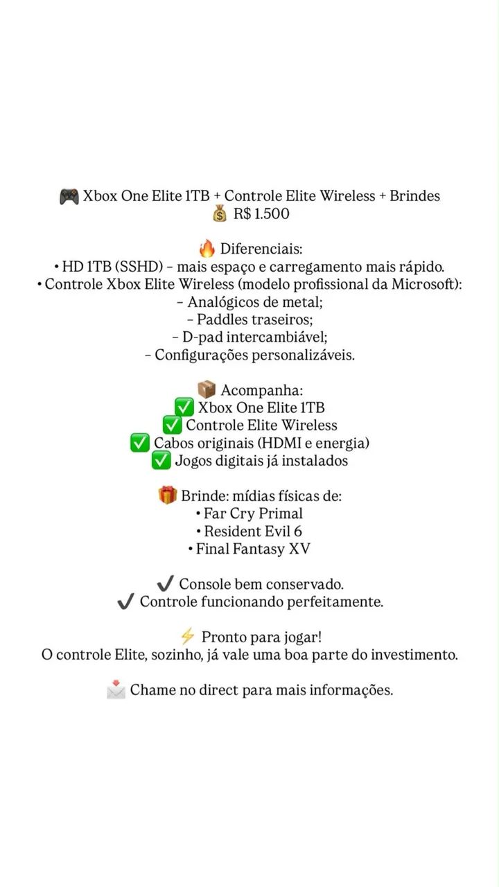 Xbox one elite 