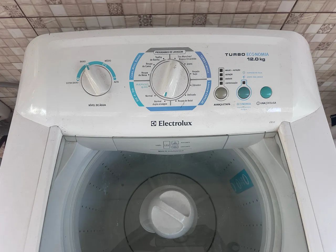 Máquina de Lavar Electrolux Turbo 12kg - Excelente Estado