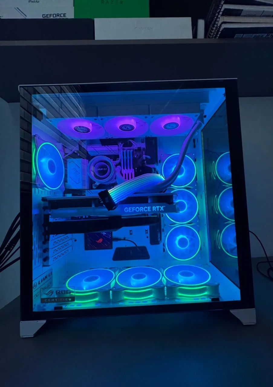 Gabinete Lian Li O11 Dynamic XL ROG Edition Branco - Full Tower - Foto 2