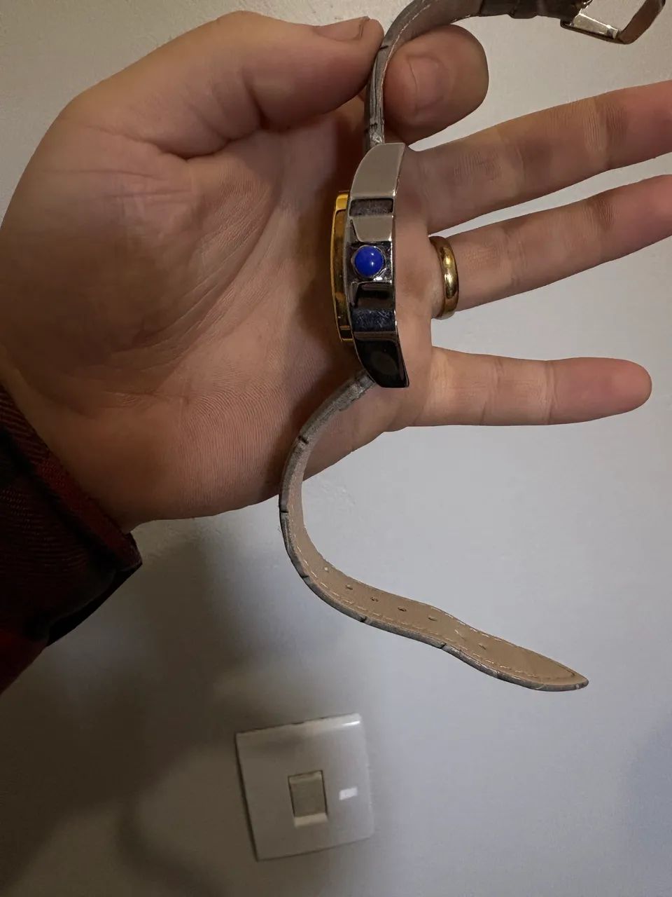 Cartier Santos misto com pulseira cinza  - Foto 4