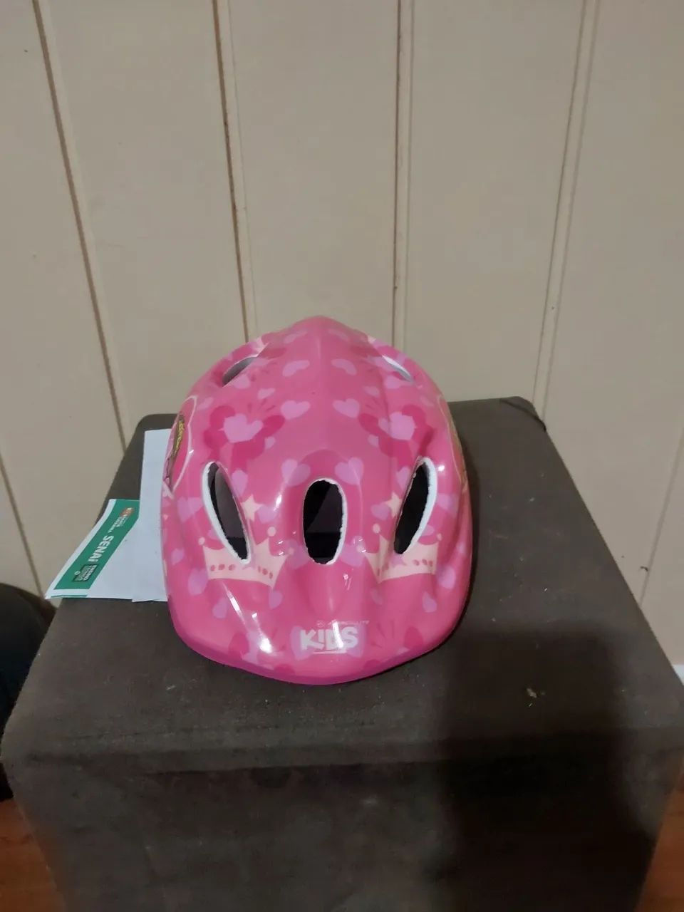 Capacete de proteção rosa P