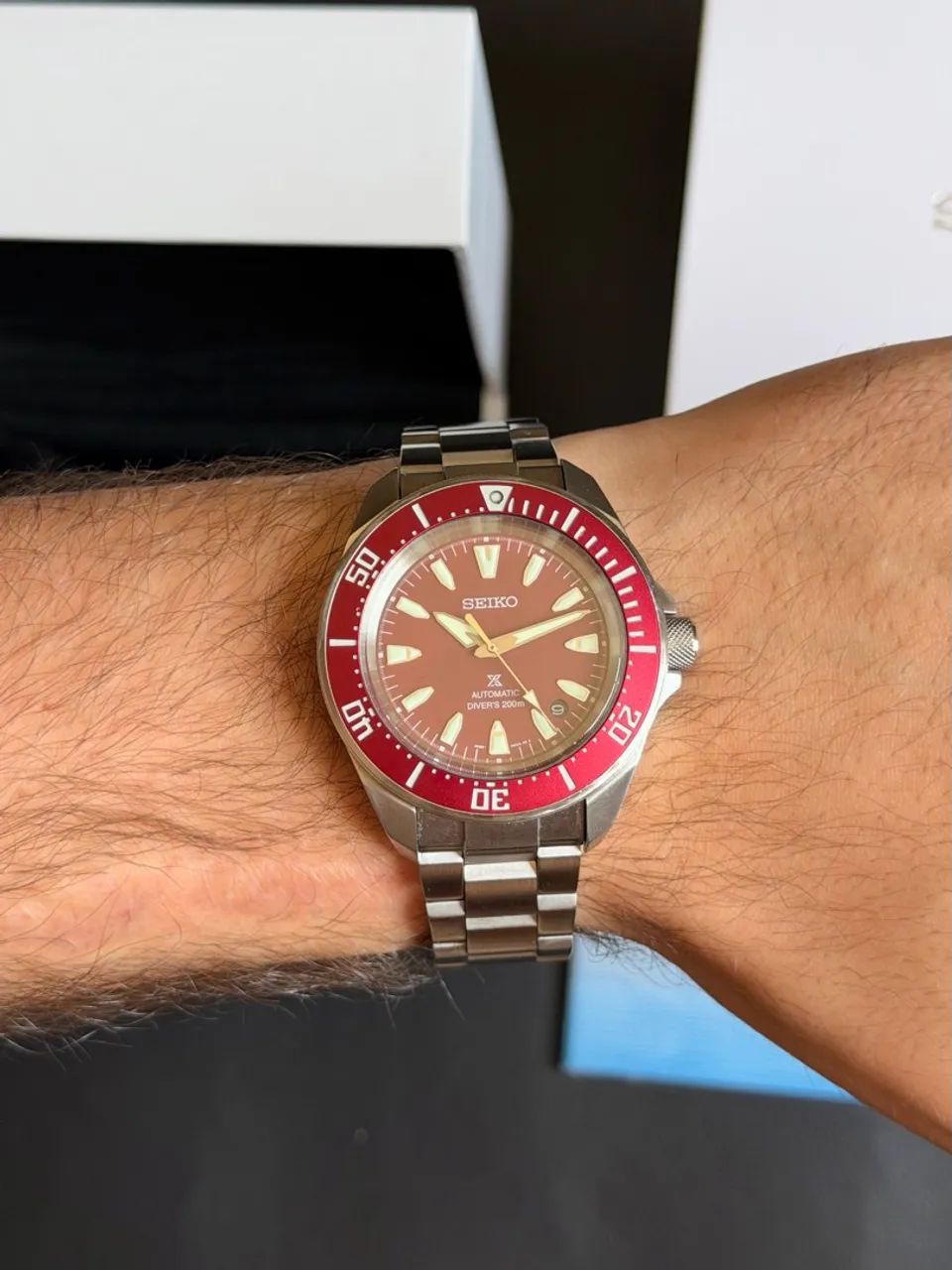 Seiko Prospex Samurai ?Red Samurai? 200m Automático - Foto 4