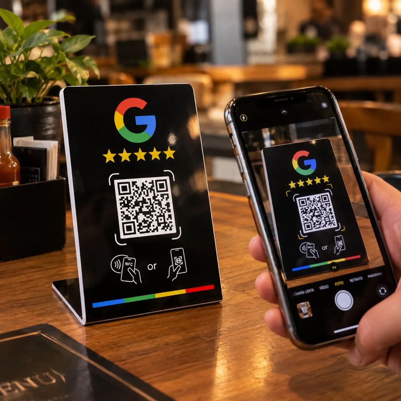 Placa nfc Google avaliações - Foto 3