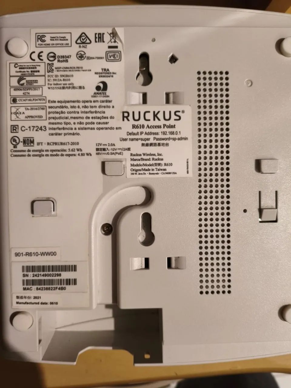 Access Point Ruckus R610 (Usado) - Foto 2