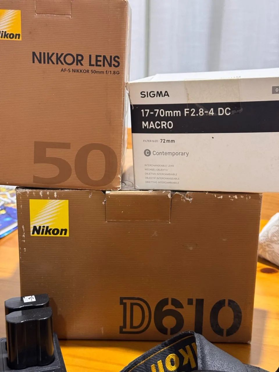 Nikon d610 + Sigma 17-70 + lentes e caixas - Foto 5