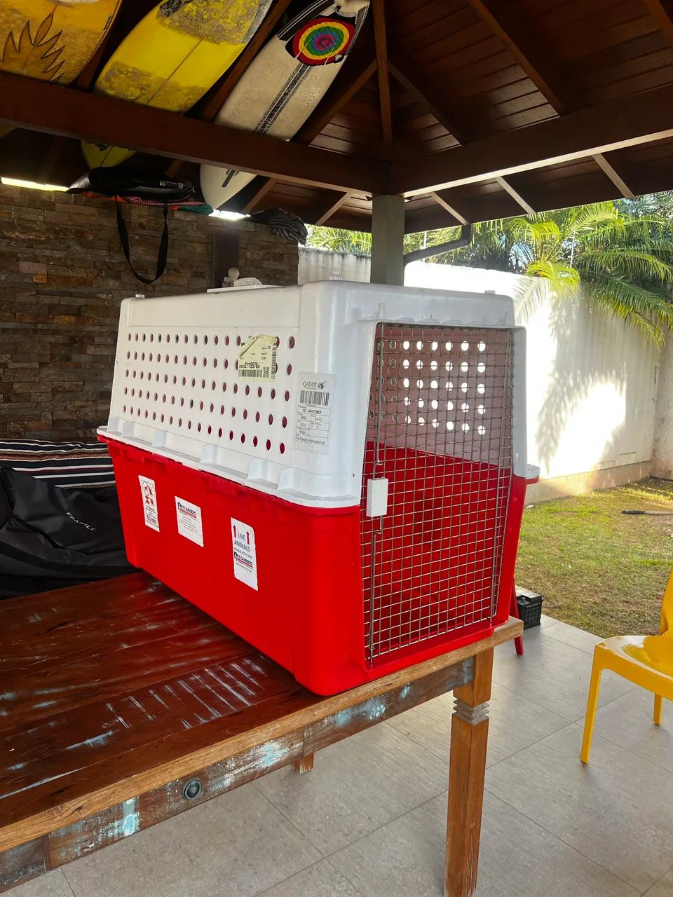 Caixa de transporte de cães, 115X 66X 80X padrão de viajem aérea internacional.  - Foto 5