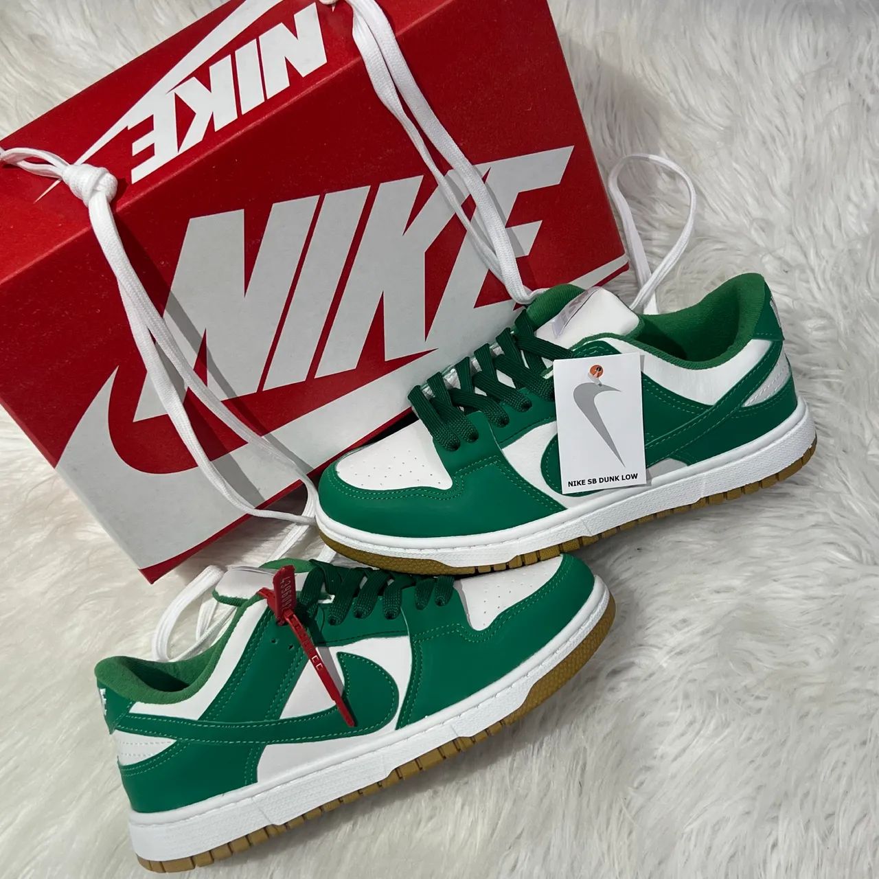 Dunk verde branco 