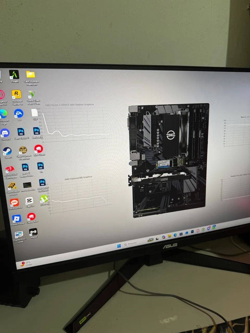 Monitor gamer asus tuf gaming 27 polegadas - Foto 4