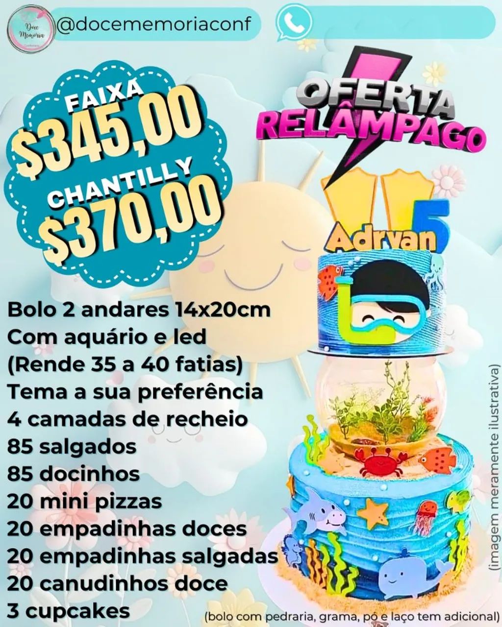 BOLO AQUÁRIO  - Foto 2