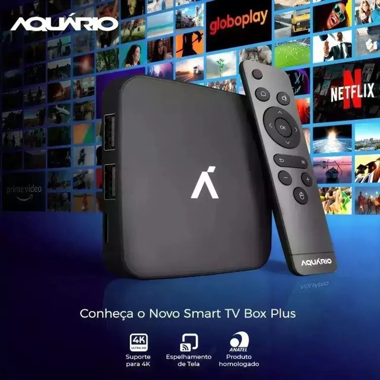 Smart TV BOX Aquario 4K WiFi - Netflix, Disney tv antiga vira smart - Foto 5