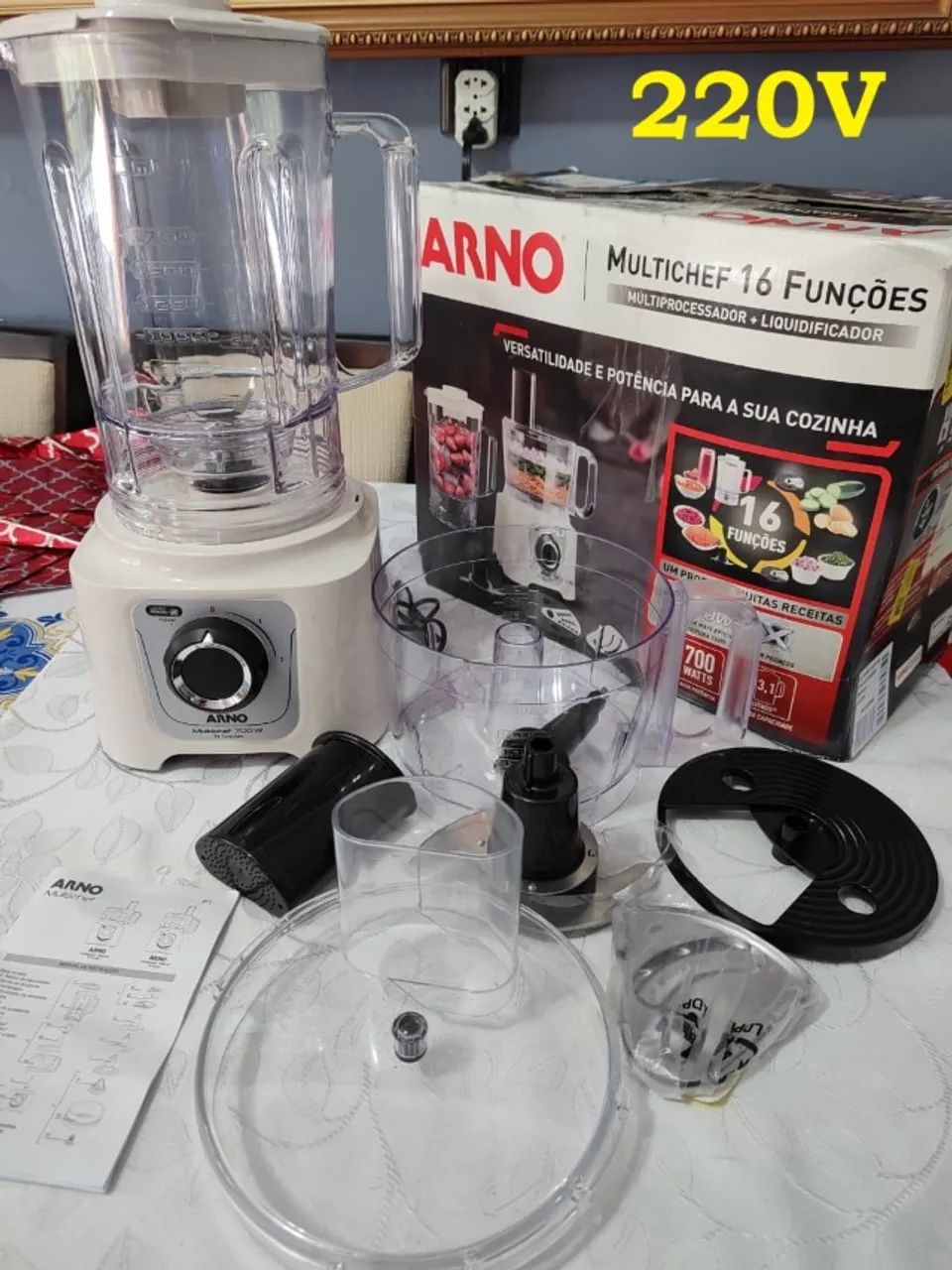 Multiprocessador Arno 700w 16 Funções Marfim Mp62 | Arno