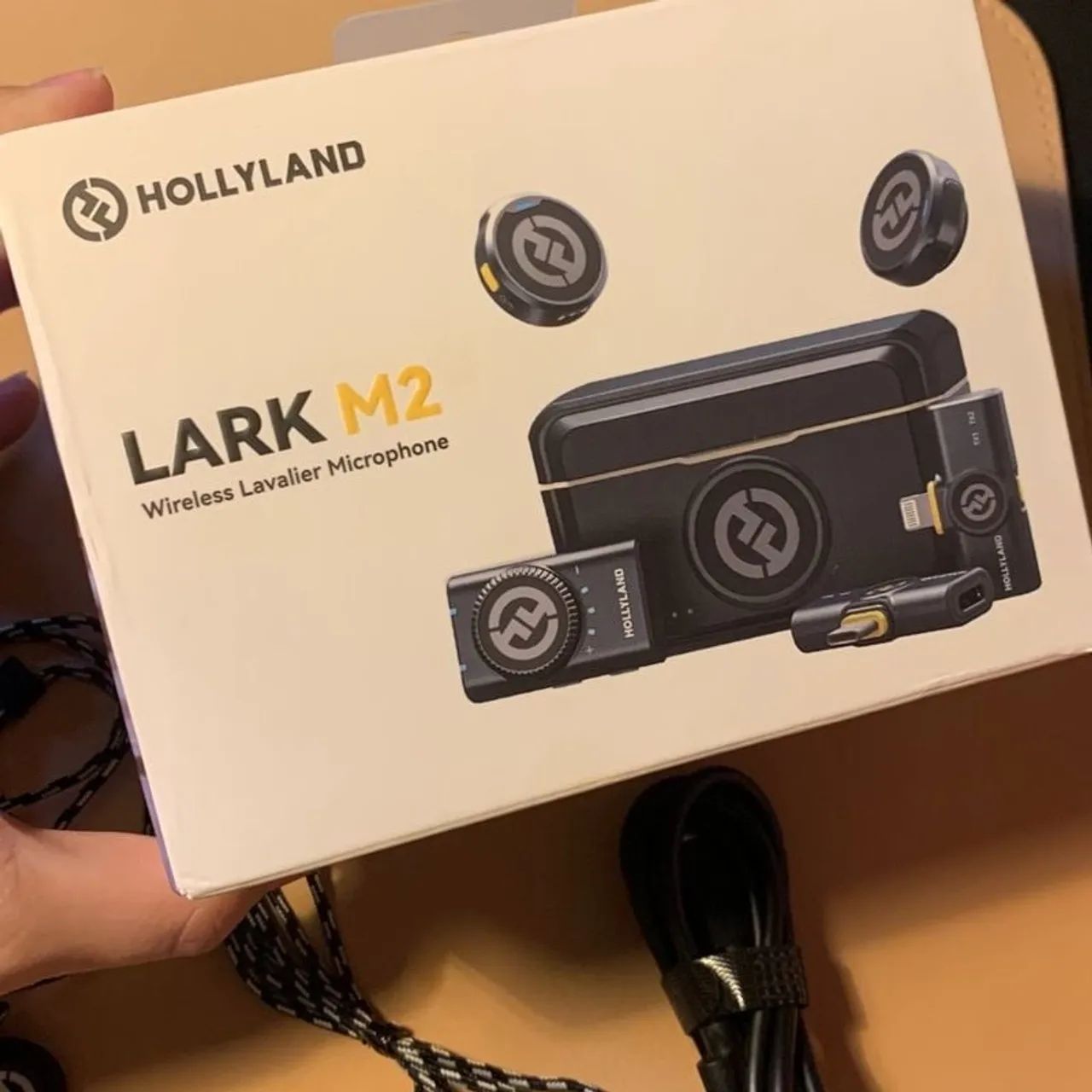 Microfone Hollyland Lark M2 Combo preto - Foto 3
