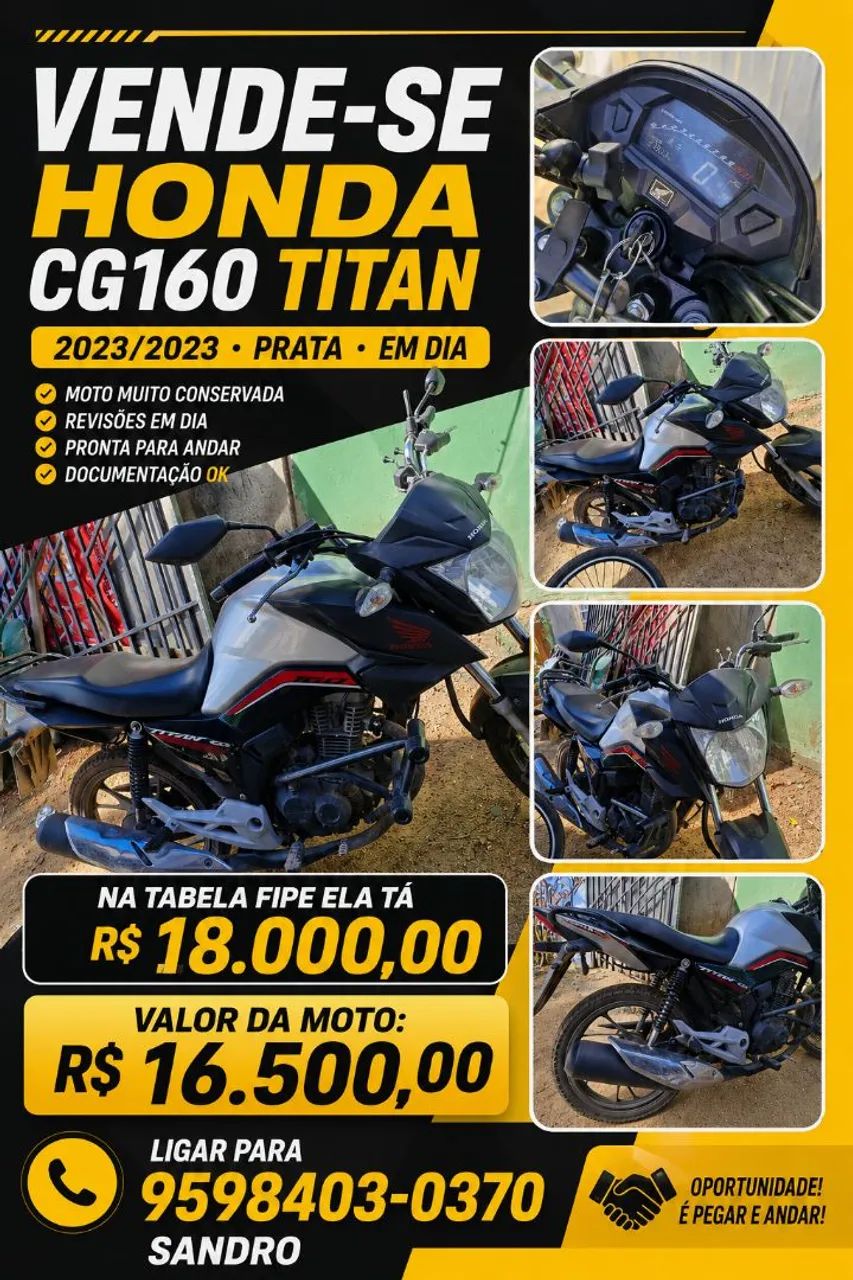 Vendo Moto Titan CG 160 - Foto 3