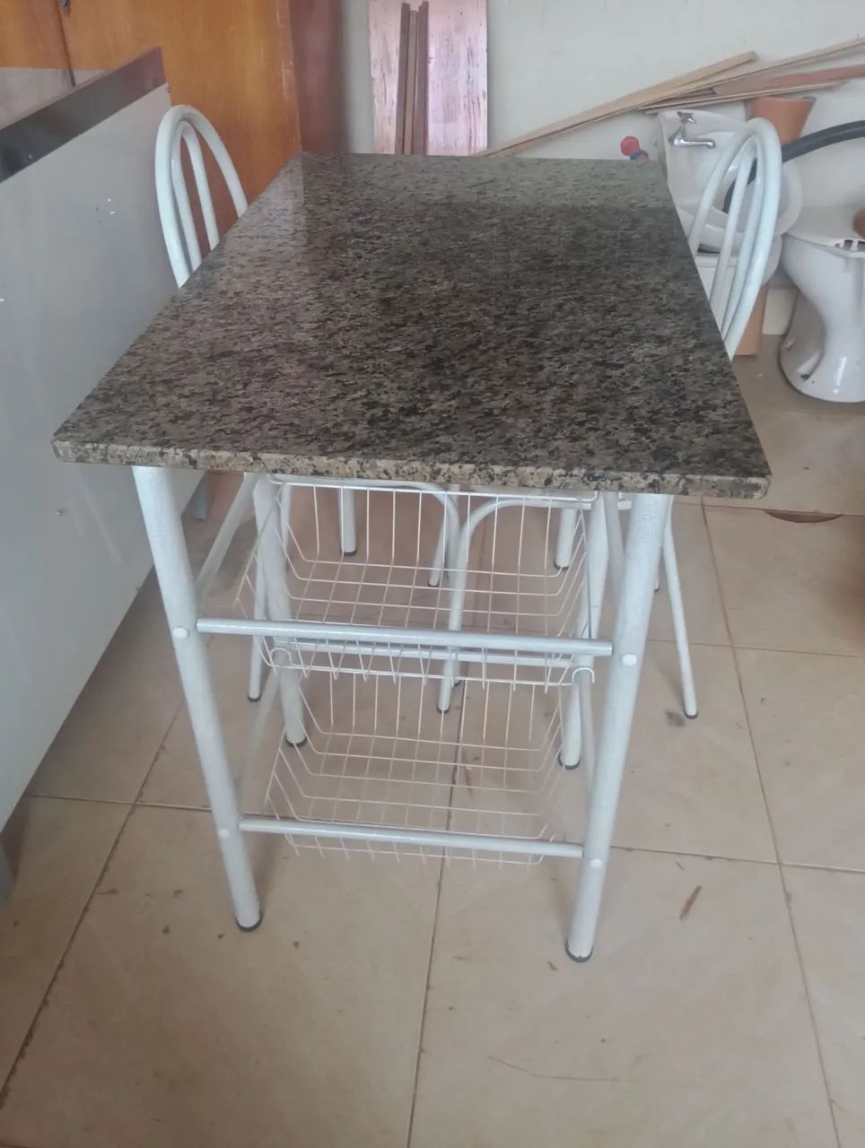 Mesa de mármore com fruteira  - Foto 2