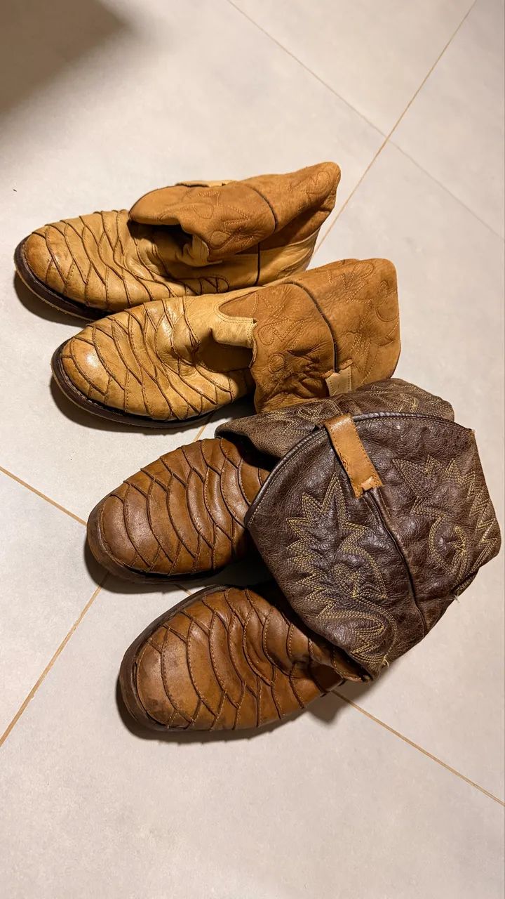 Botas masculina escamada 