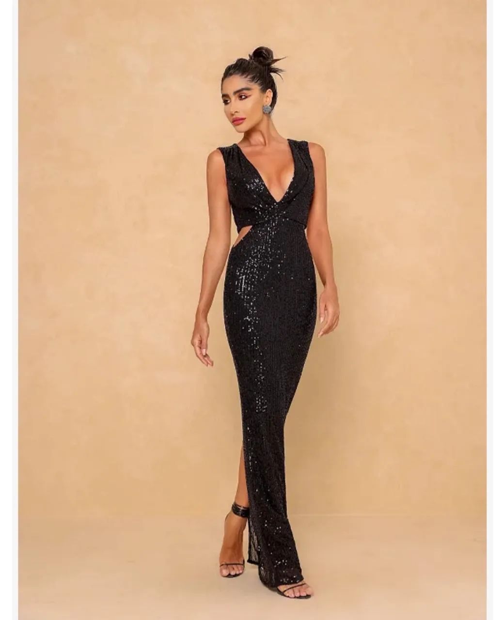 VESTIDO DE FESTA PRETO - Foto 5