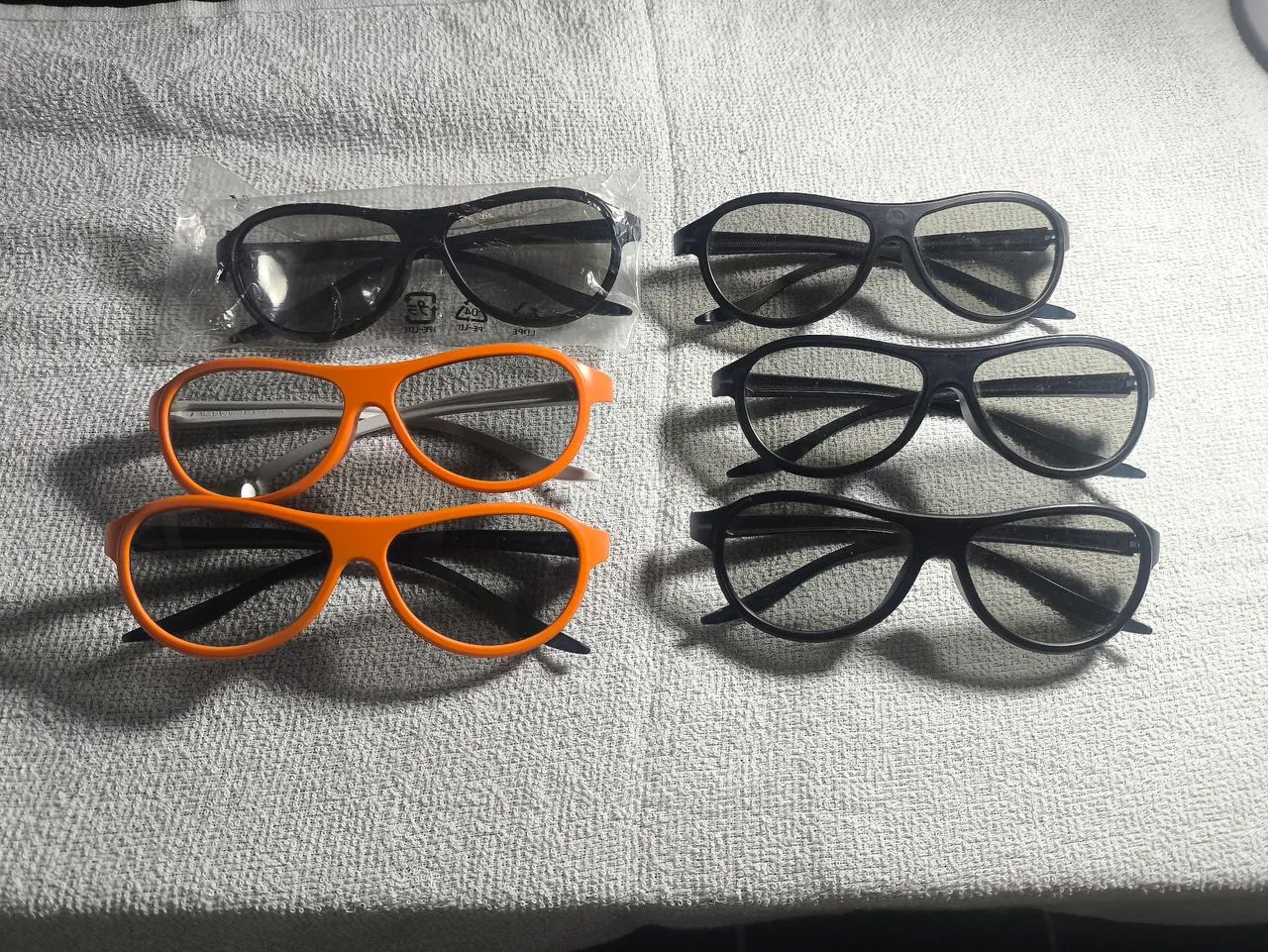 Kit 6 oculos tv 3d passivo