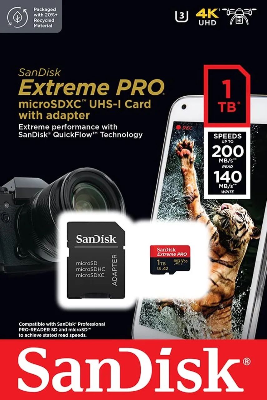 Cartão Micro SD 1TB (Sandisk Extreme PRO)