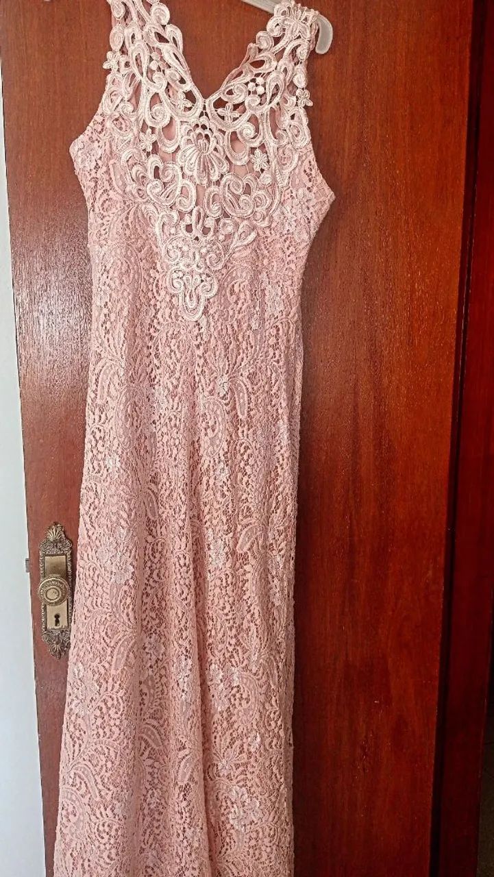Vestido Rosé com aplicação grippir  - Foto 2
