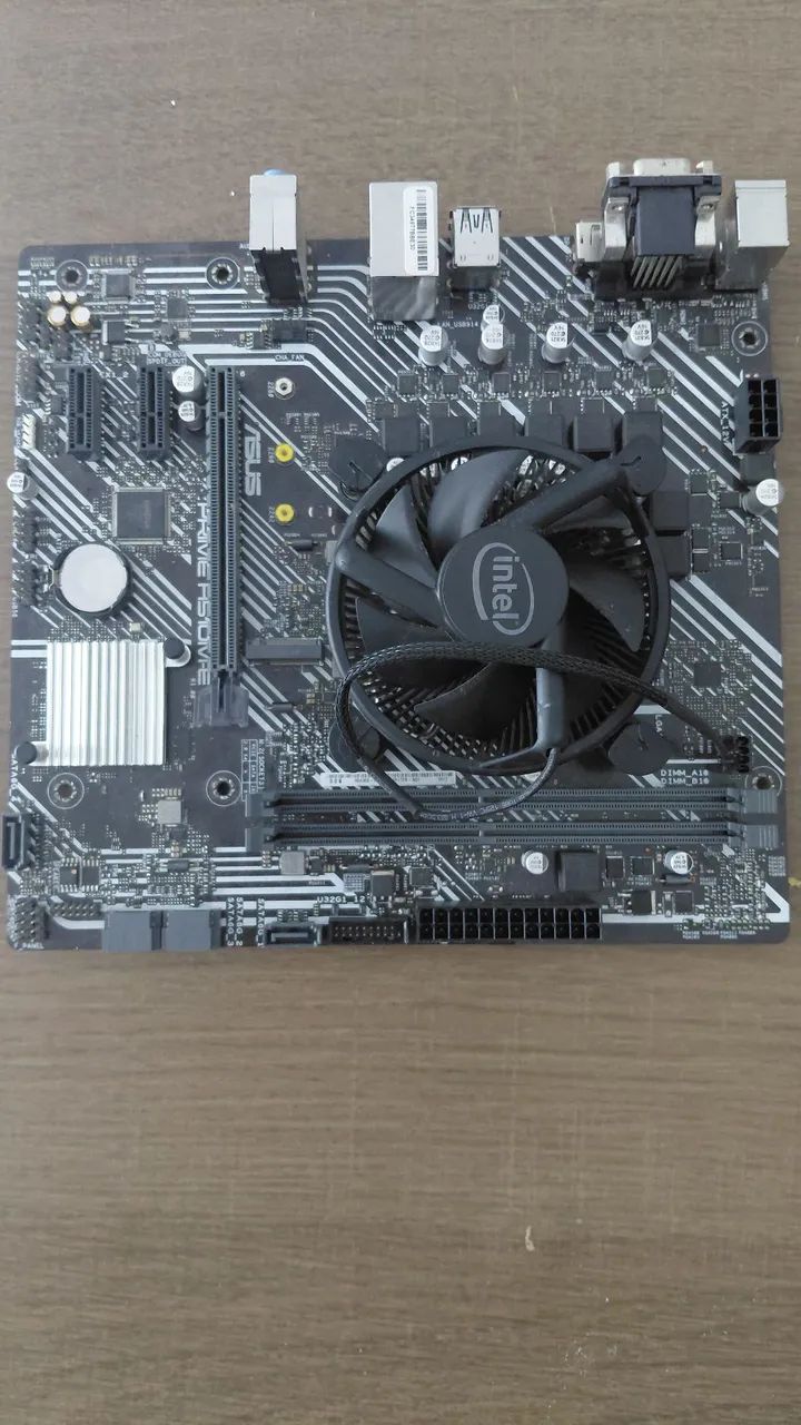 Kit Processador e Placa Mãe + Cooler (I3-10105)