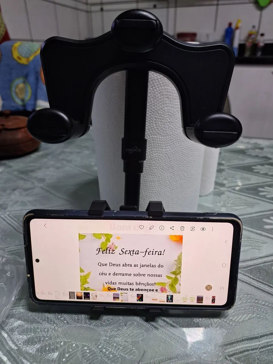 Suporte Veicular de Celular no Espelho Retrovisor Interno do Carro - Foto 5
