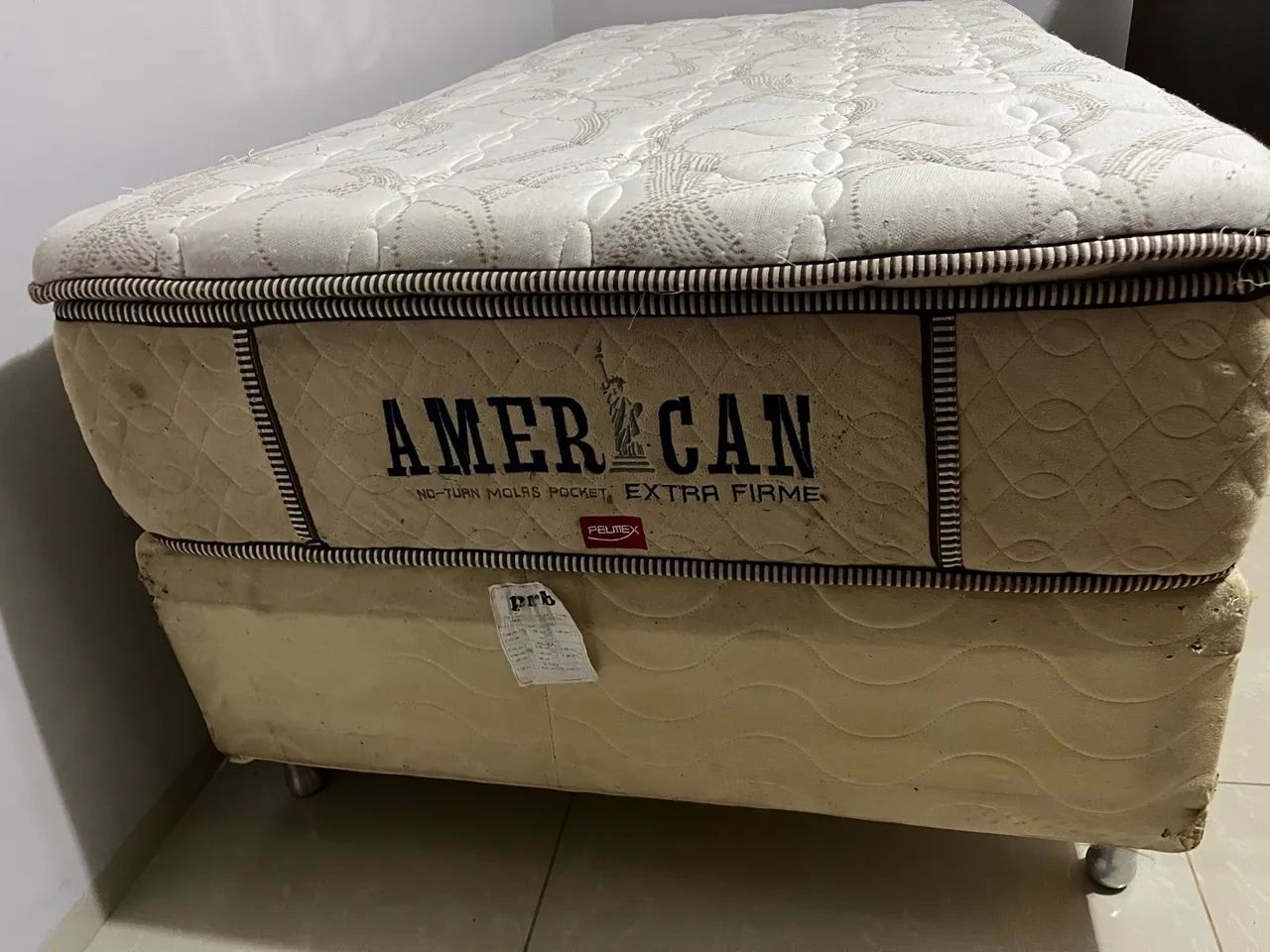 Cama box solteiro com colchão PELMEX  excelente  - Foto 2
