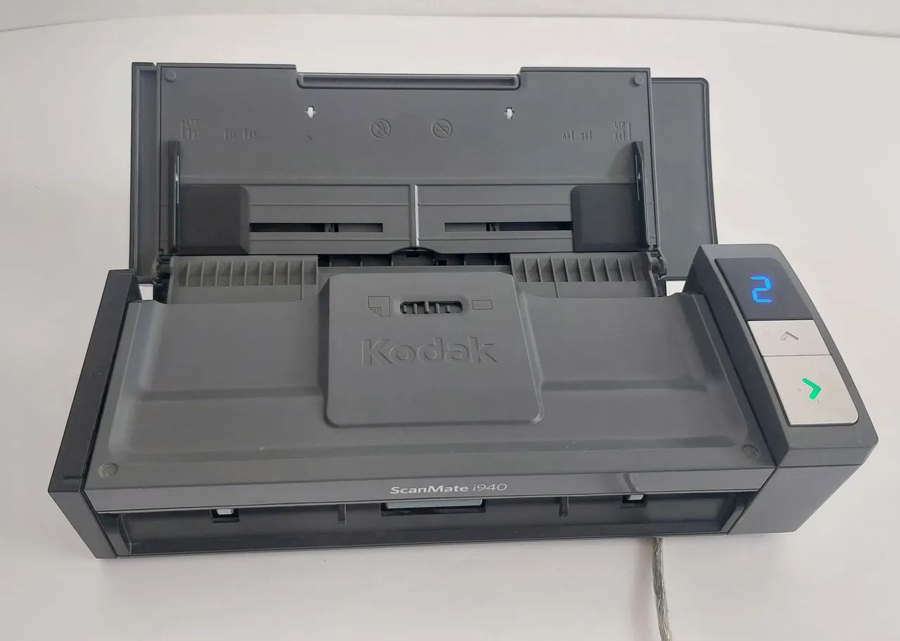 SCANNER KODAK FRENTE E VERSO COLORIDO PRETO i940 EXCELENTE