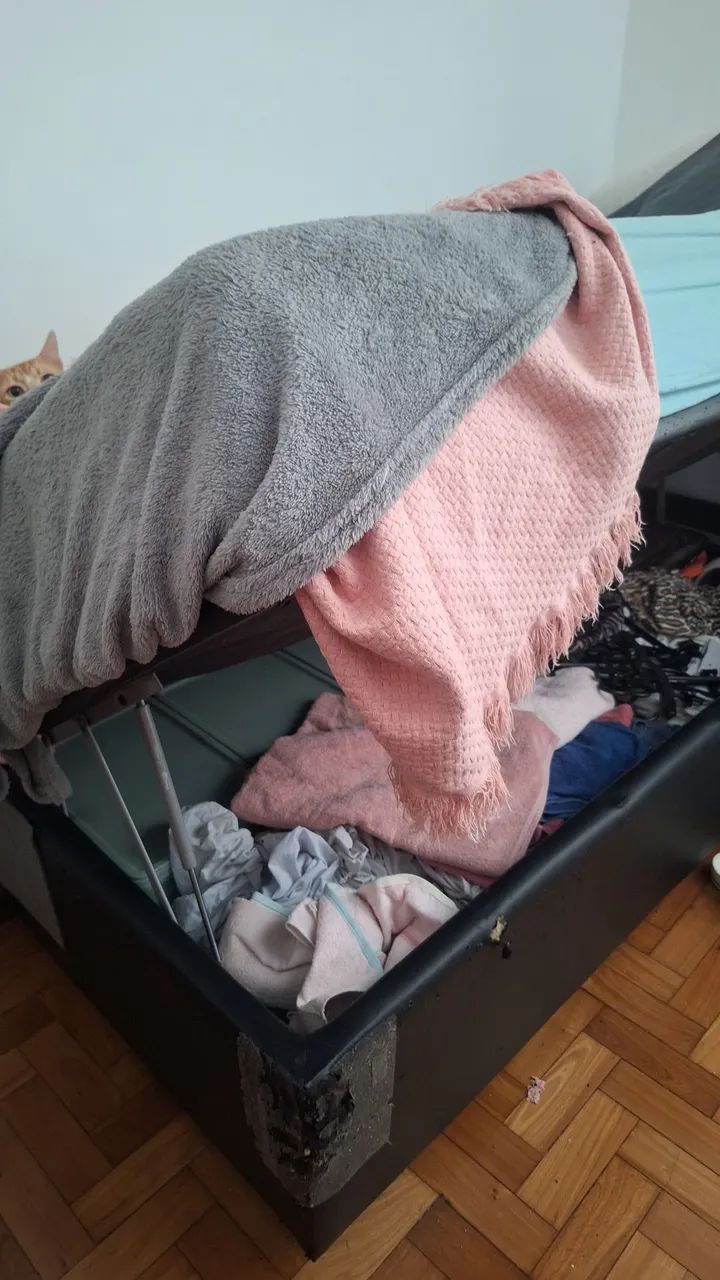 Cama de solteiro com baú - Foto 3