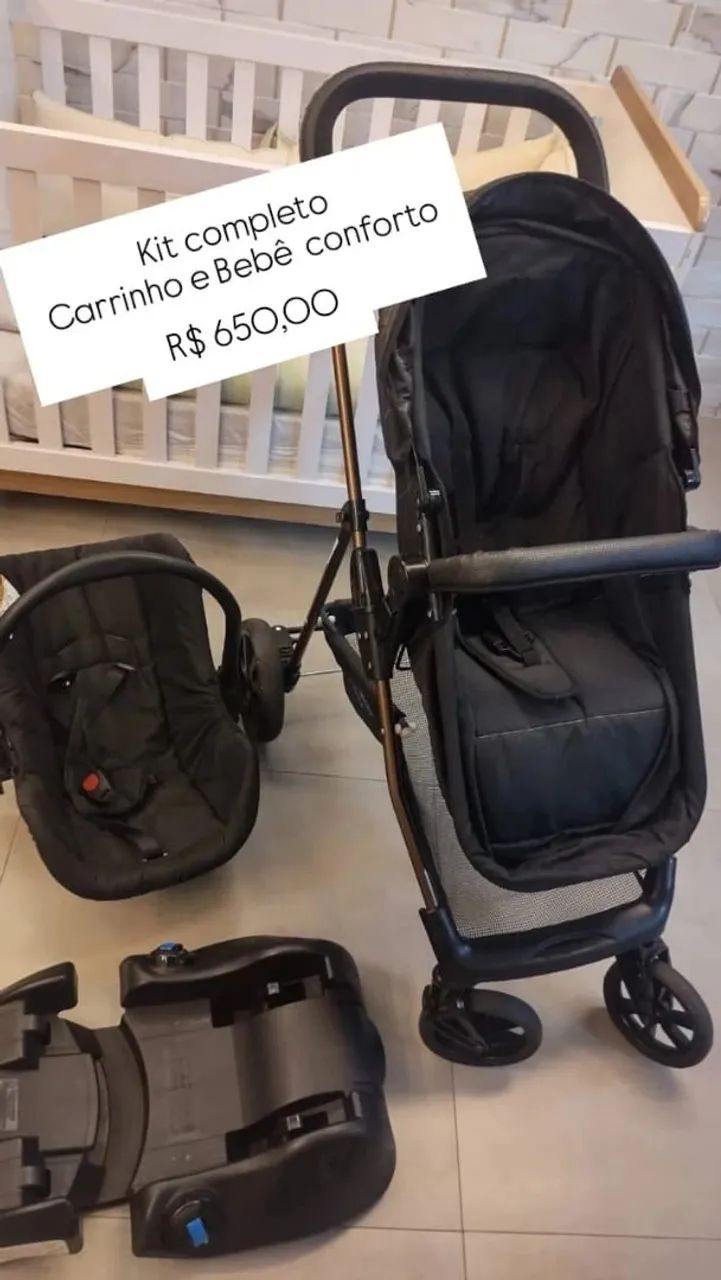 Carrinho e bebê conforto 