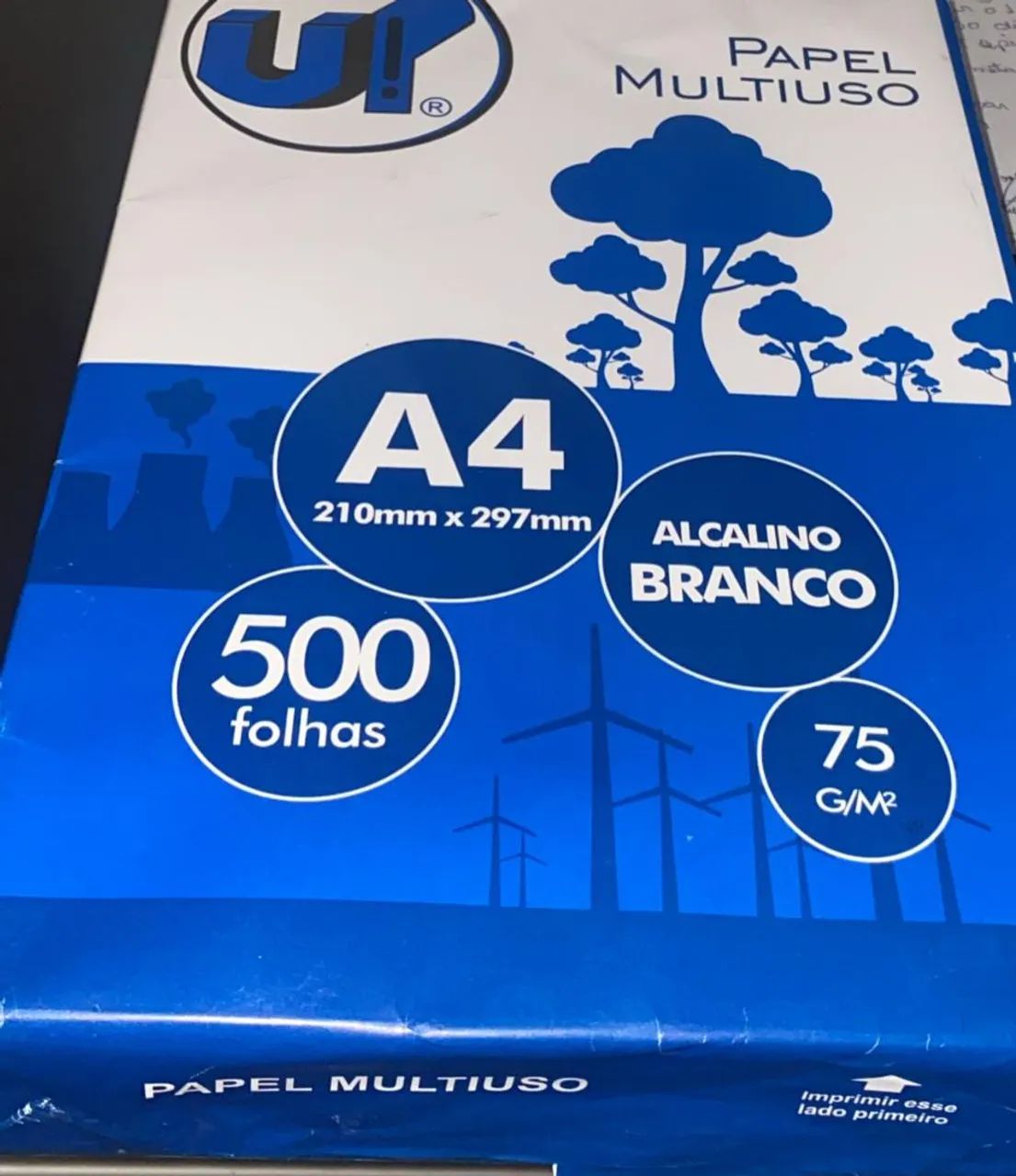 Folhas de sulfite 