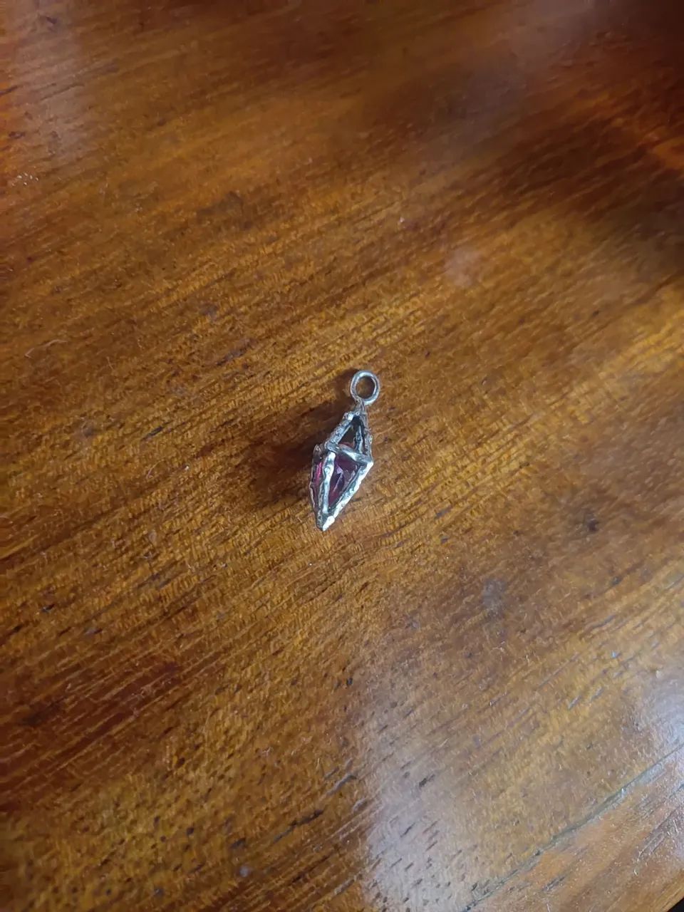 Pingente de prata com rubi - Foto 3