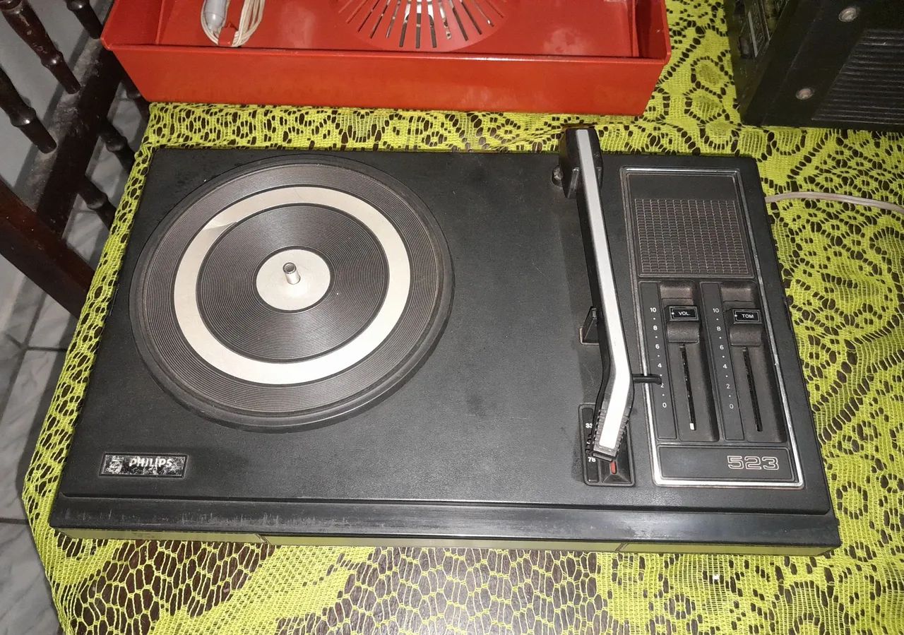 Vitrola Philips 523 funcionando  - Foto 4