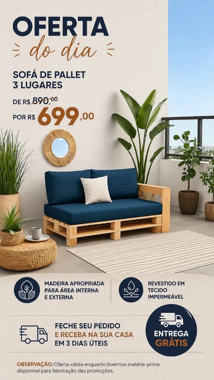 Sofá Vibe Blue - Foto 3