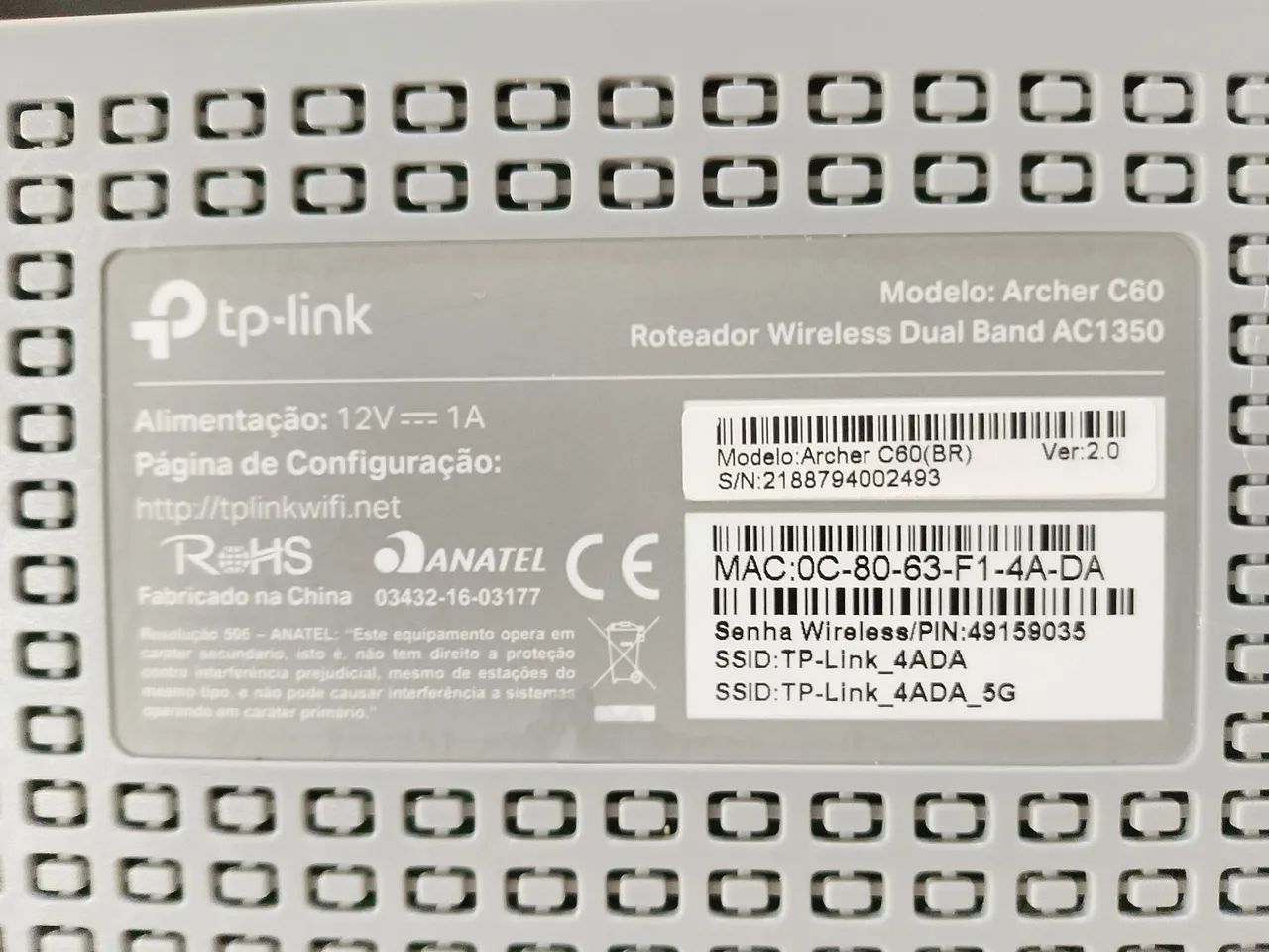 Roteador TP Link Archer C60 - Foto 3