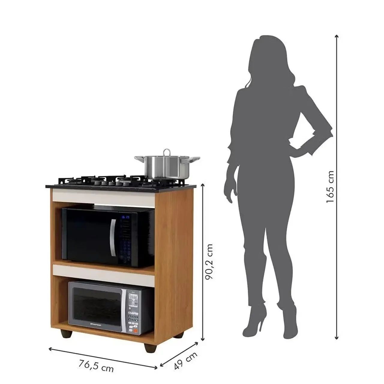 Superte/balcão de Cooktop 4 bocas - Foto 2