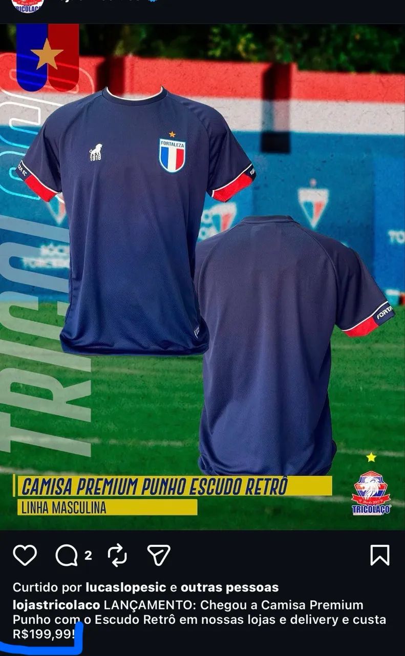 CAMISA FORTALEZA OFICIAL - Foto 2