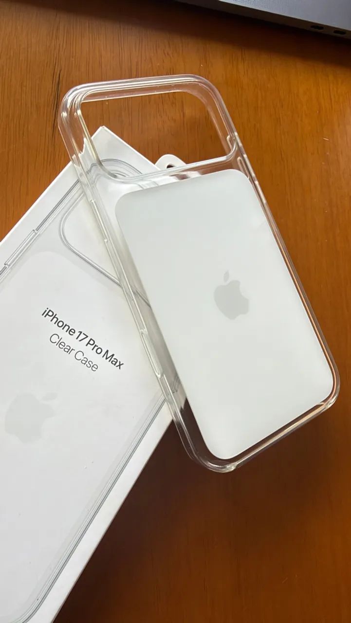 Capa original iphone 17 pro Max clear - c/nota 